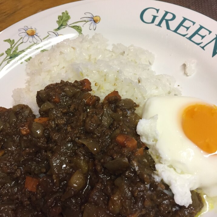 時短!ドライカレー 硬い根菜はレンチンで!